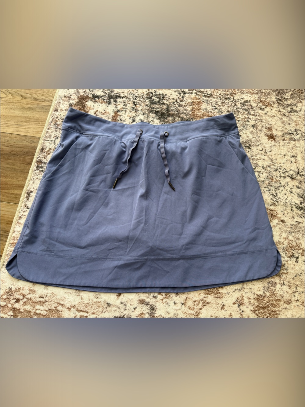 Gaiam Light Periwinkle Athletic Skort with Drawstring